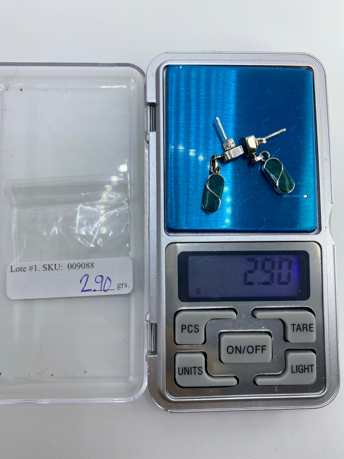 Aretes de Plata Turquesa Azul — Taxco 950 — foto 6