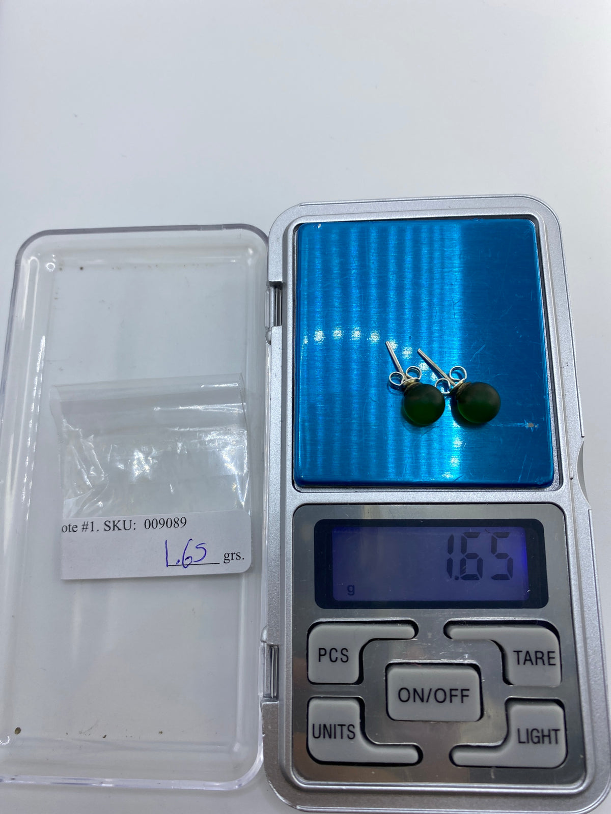 Aretes de Plata con Piedra Verde — Taxco 925 — foto 6