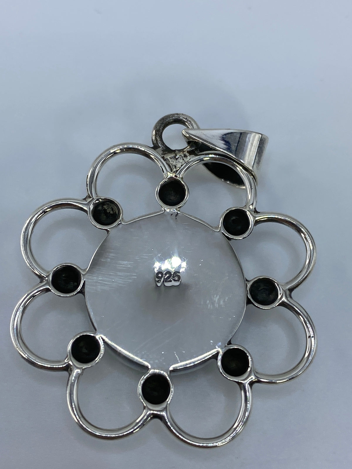Dije de Plata con Piedra Verde — Taxco 925 — foto 5