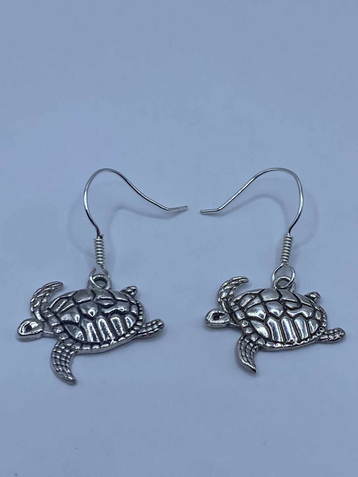Aretes de Plata Tortuga Marina Repujada — Taxco 925 — foto 5