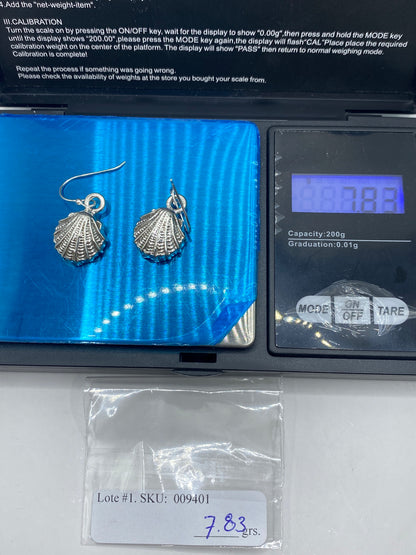 Aretes de Plata Concha Marina Repujada — Taxco 925 — foto 6