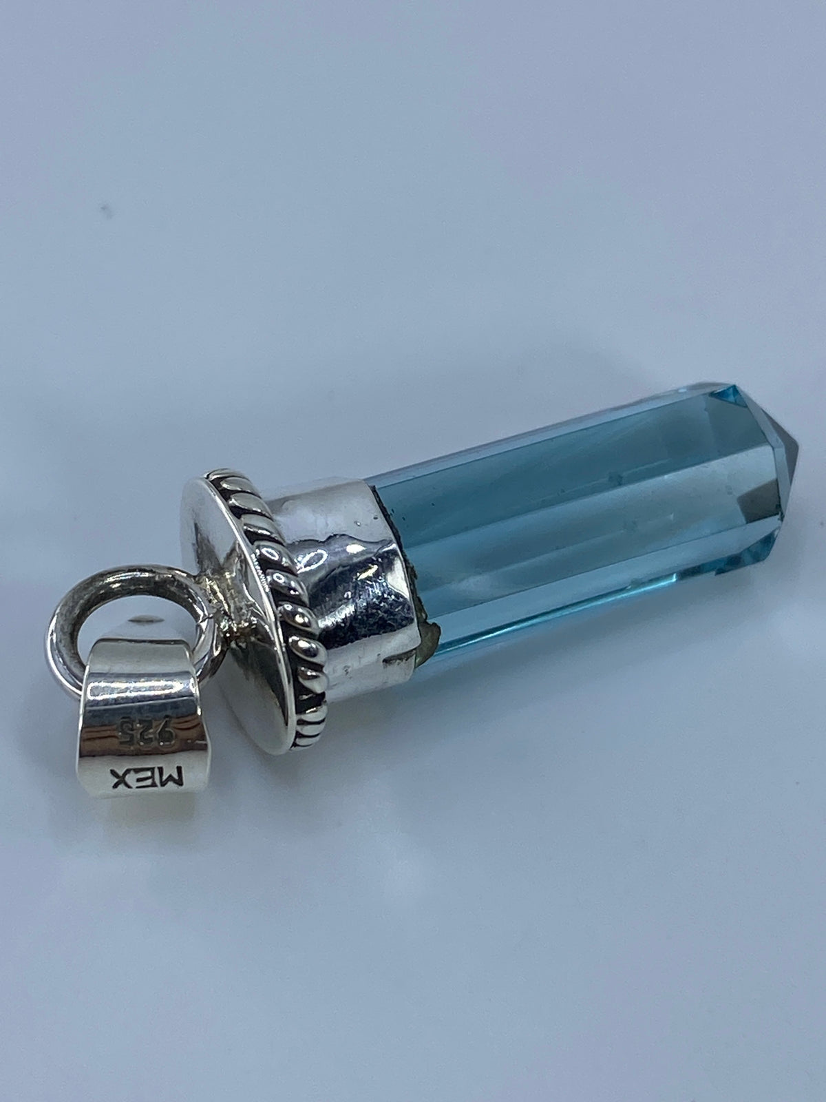 Dije de Plata con Cuarzo Azul — Taxco 925 — foto 5