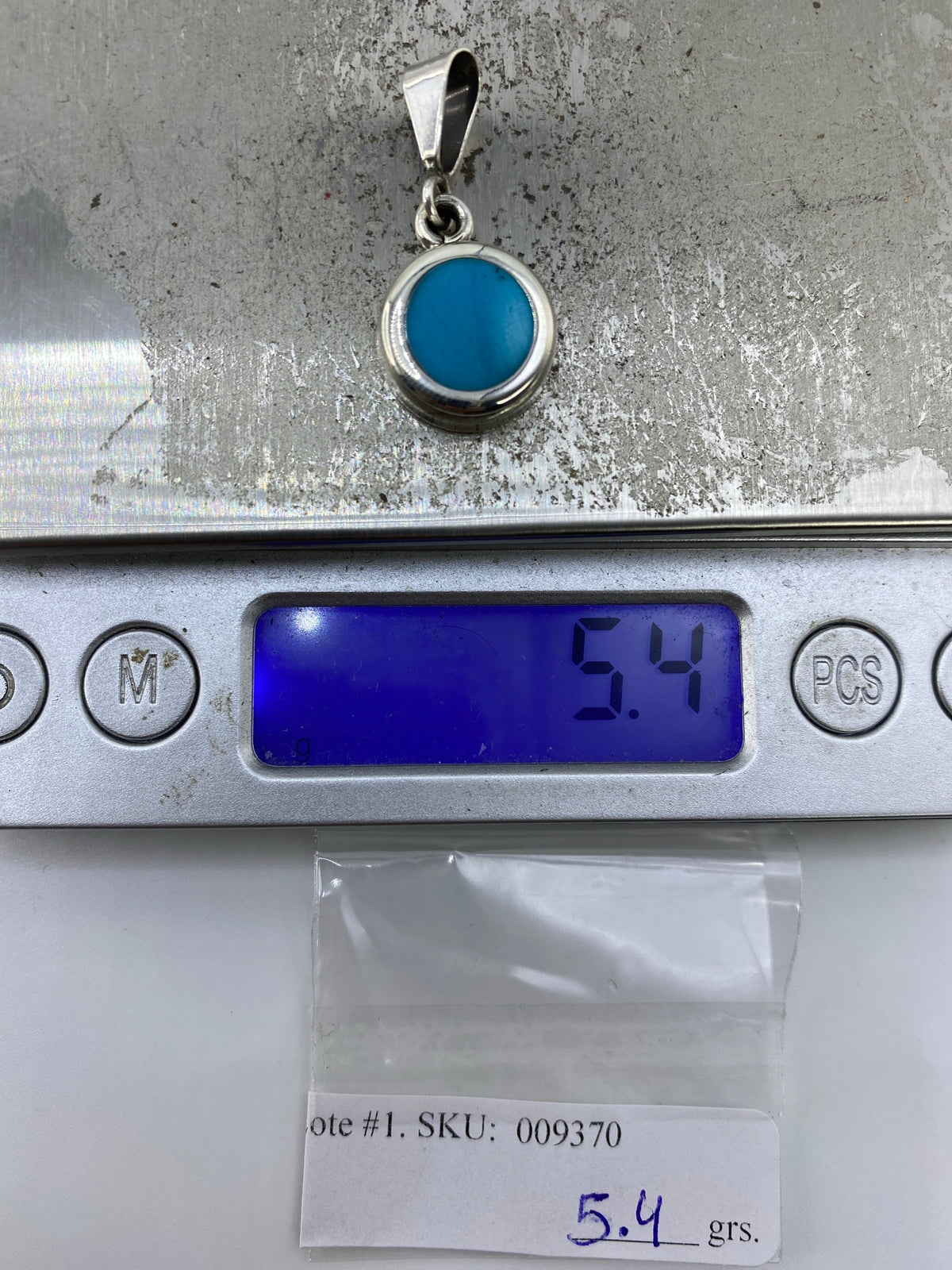Dije Turquesa Azul Cielo de Plata 925 — Taxco — foto 6