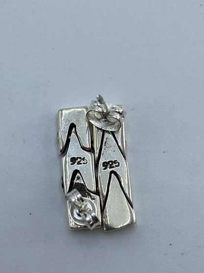 Aretes de Plata Cartoneado Geométrico — Taxco 925 — foto 5
