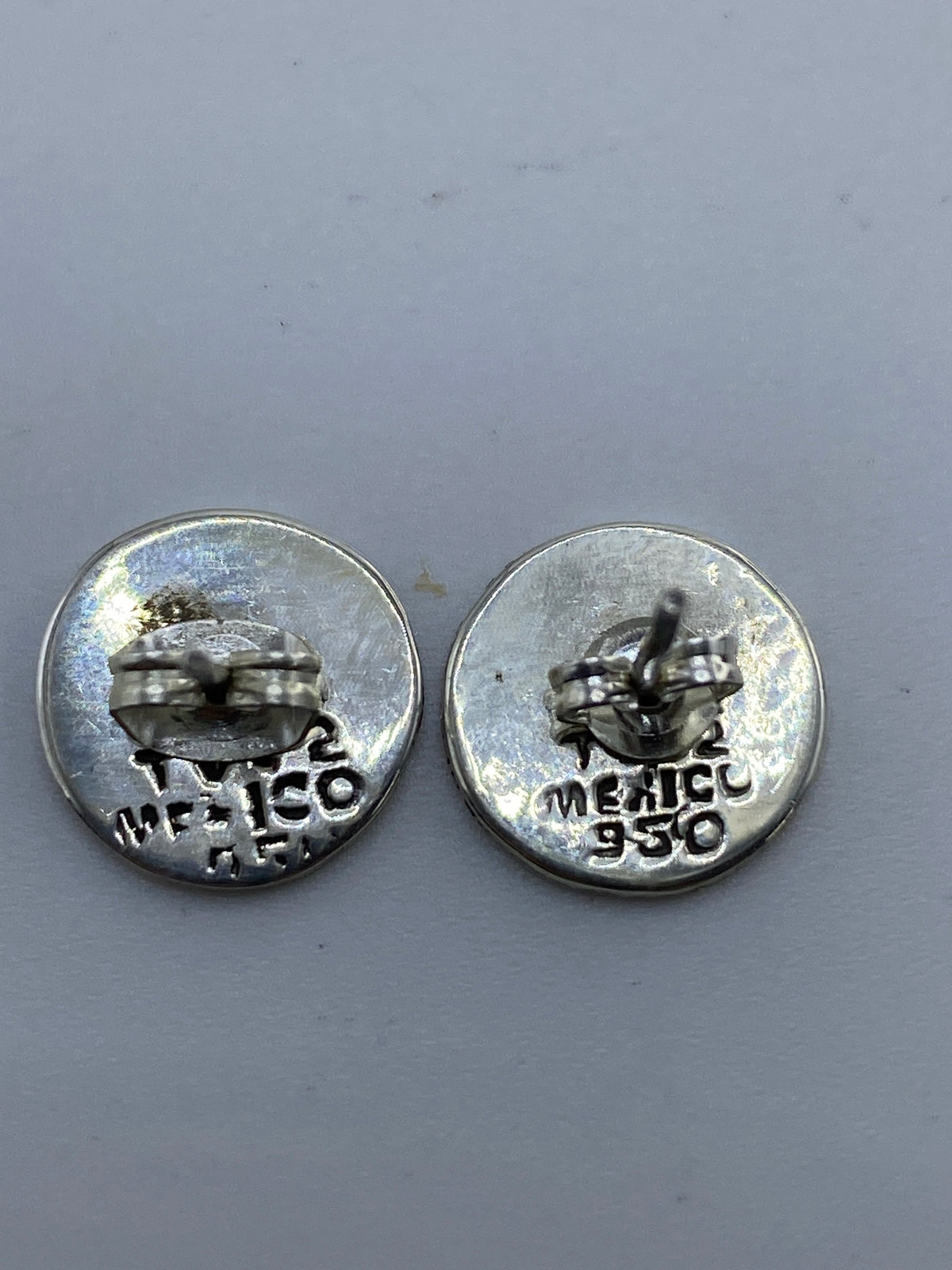 Aretes Plata Cartoneado con Símbolo Prehispánico — Taxco 950 — foto 5
