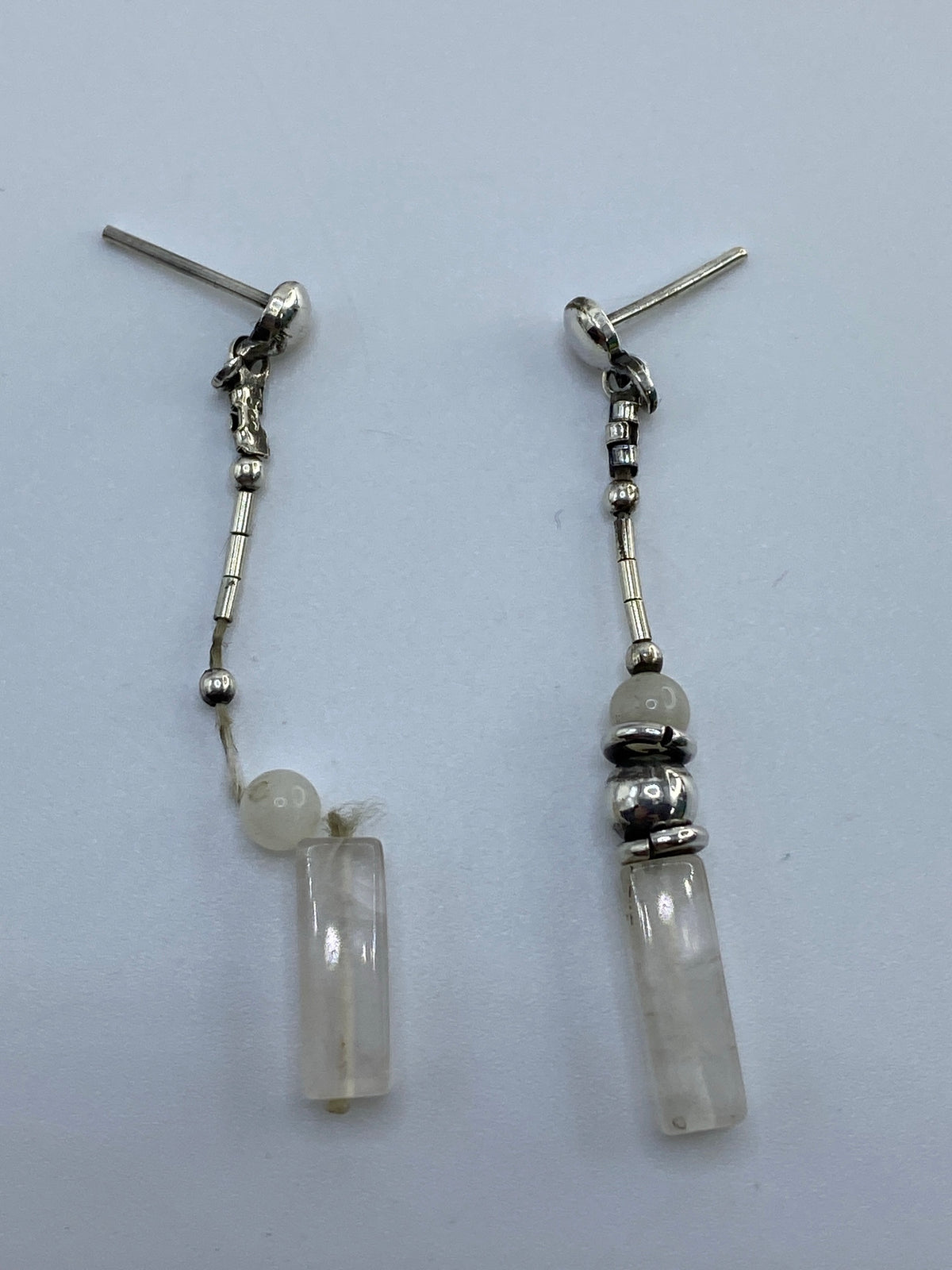 Aretes de Plata con Cuarzo Blanco — Taxco 925 — foto 5
