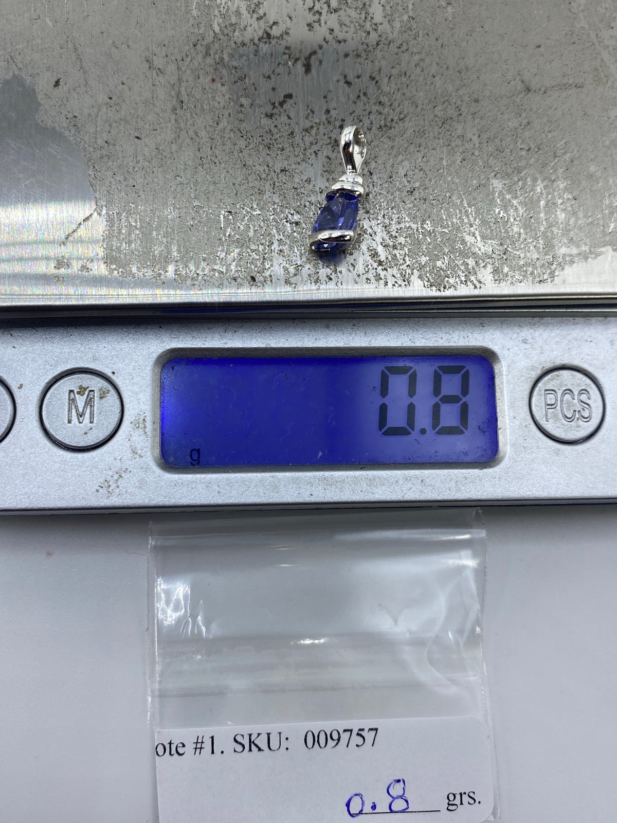 Dije de Plata Circonia Azul — Taxco 925 — foto 6