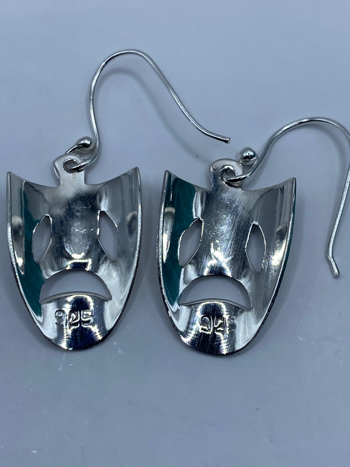 Aretes de Plata Calado con Caritas Teatrales — Taxco 925 — foto 5