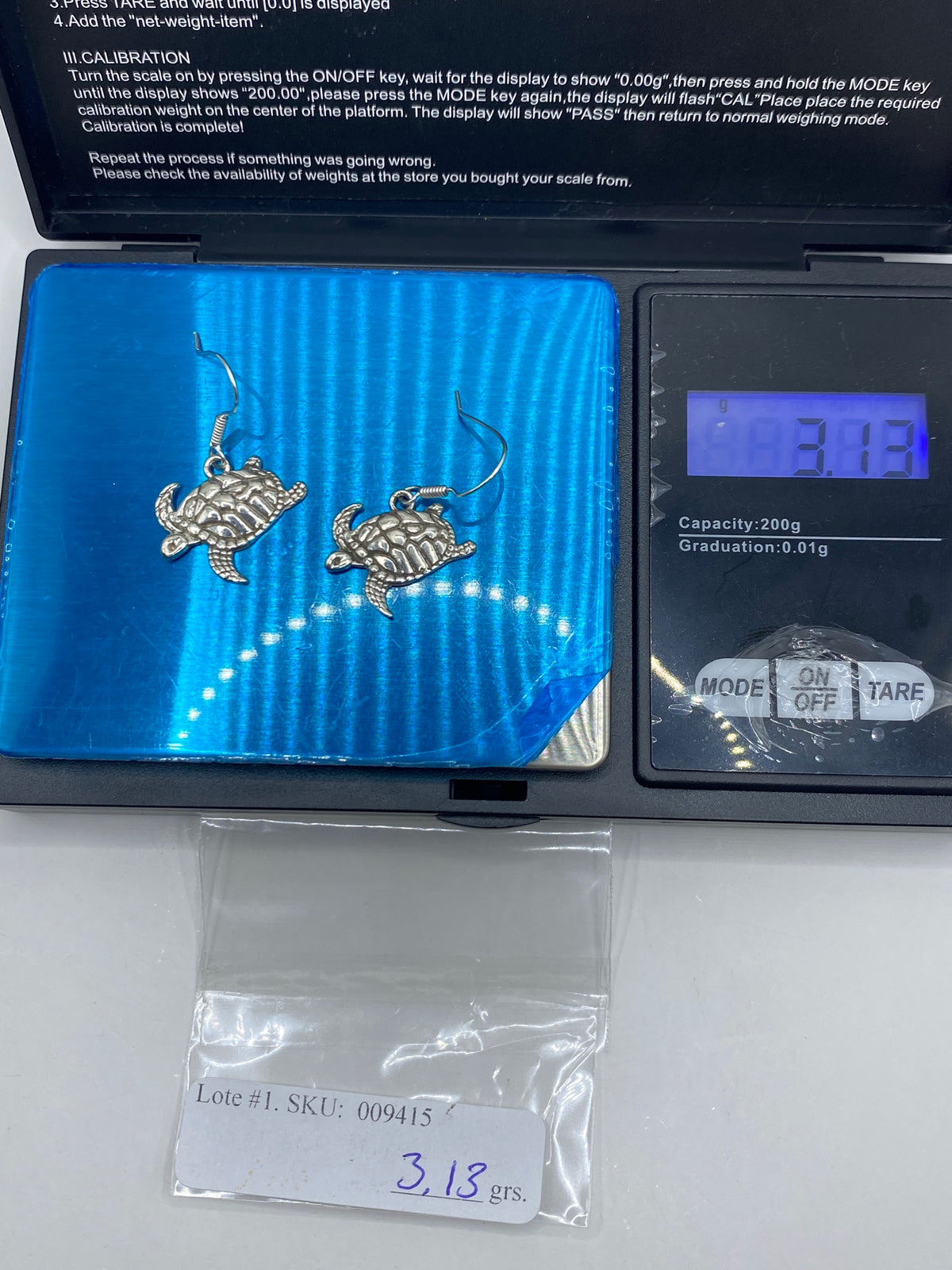 Aretes Tortuga Marina de Plata 925 — Taxco — foto 6