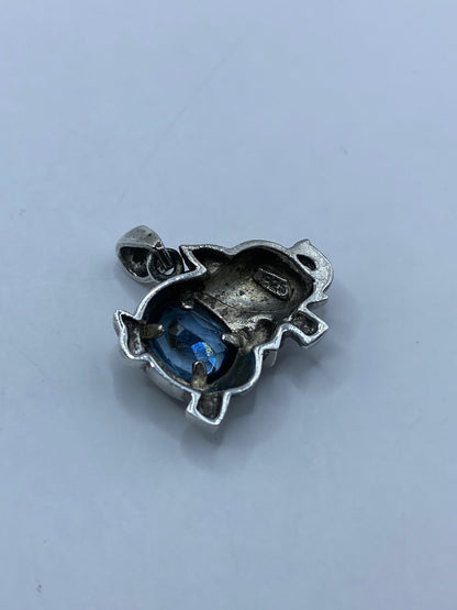Dije Elefante de Plata con Circonia Azul — Taxco 925 — foto 5