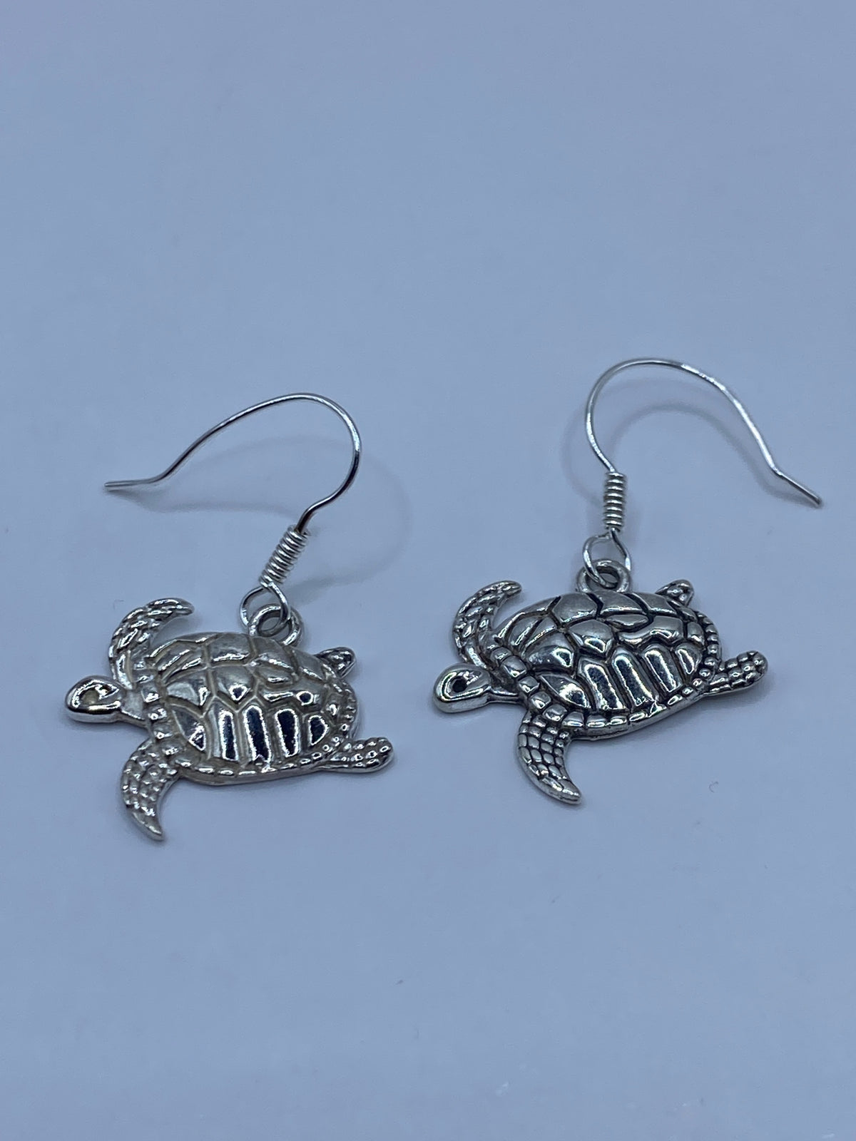 Aretes de Tortuga Marina Plata Repujada — Taxco 925 — foto 5