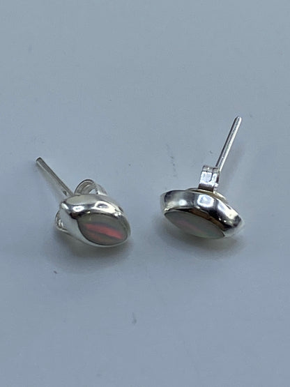 Aretes Plata con Ópalo de Fuego Multicolor — Taxco 925 — foto 5