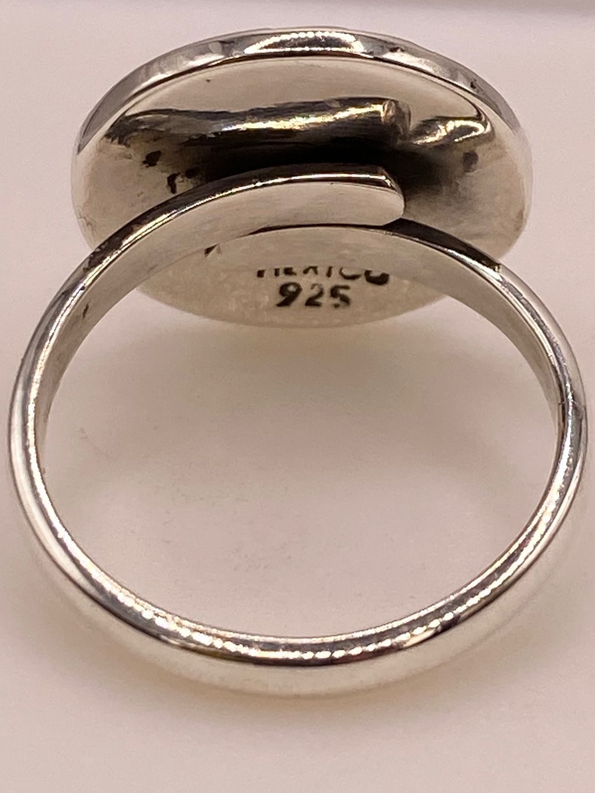 Anillo Artesanal Ajustable en Plata con Calendario Maya