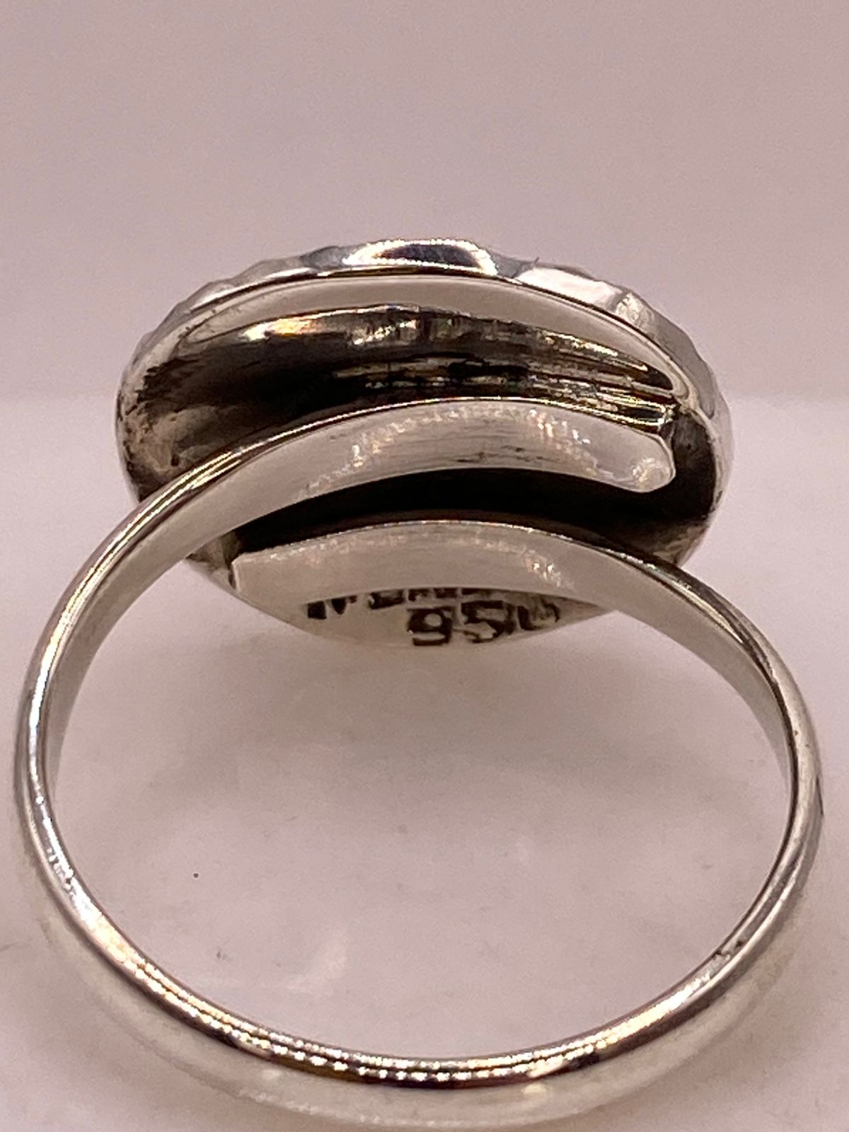 Anillo Artesanal Ajustable en Plata con Calendario Maya