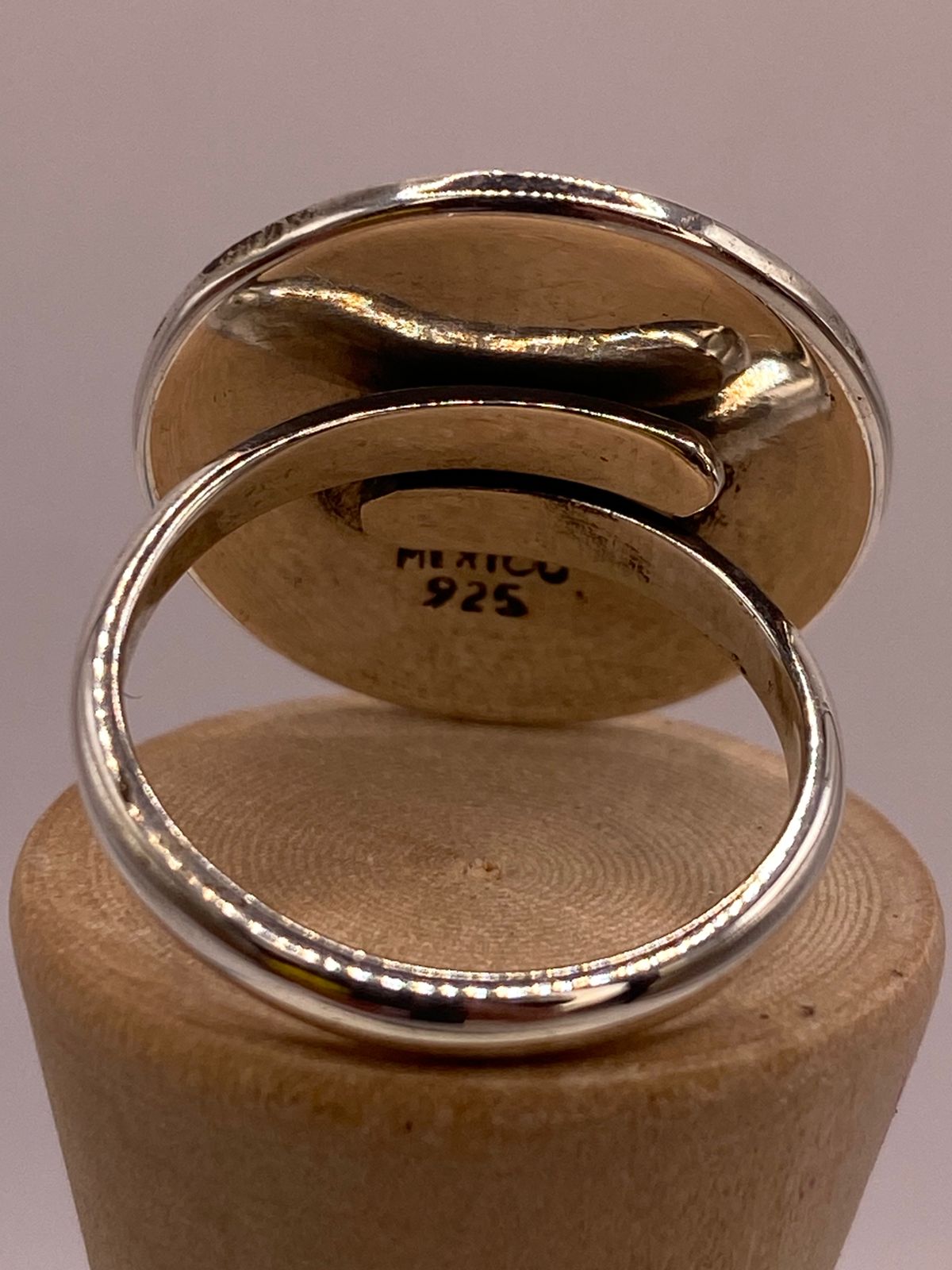 Anillo Artesanal Ajustable en Plata con Calendario Maya