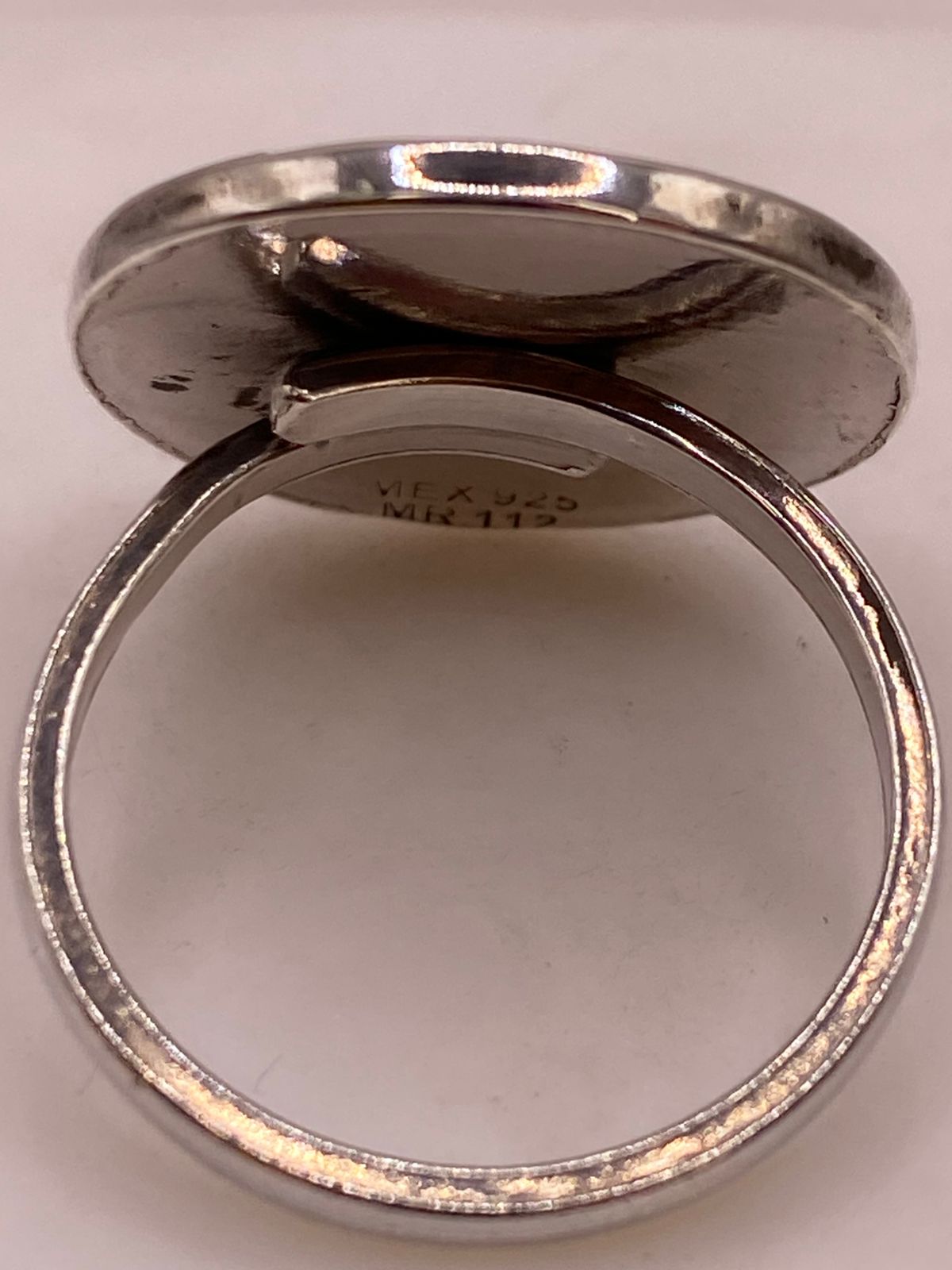 Anillo Artesanal Ajustable en Plata con Calendario Mesoamericano
