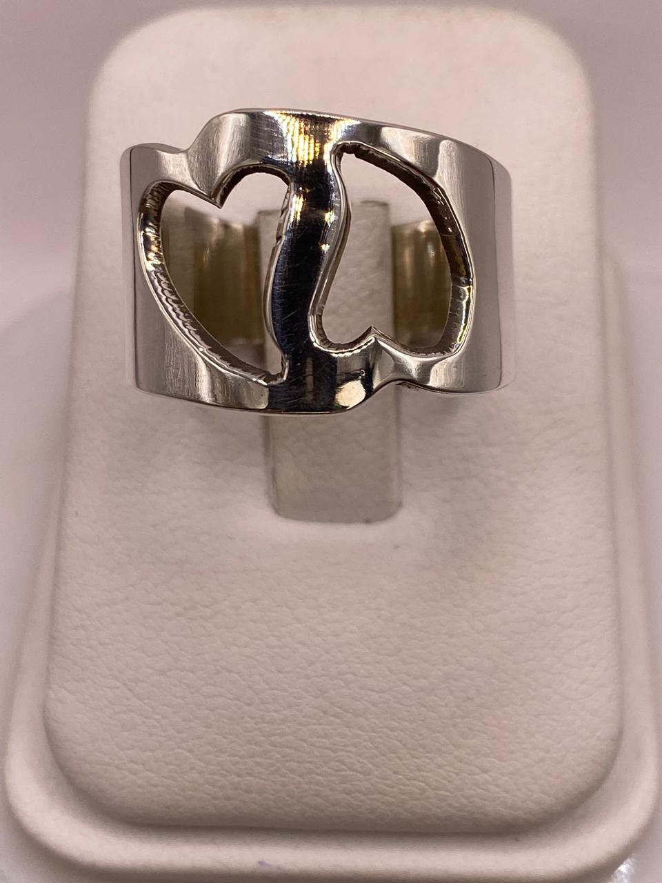 Anillo Artesanal en Plata con Corazón Recortado