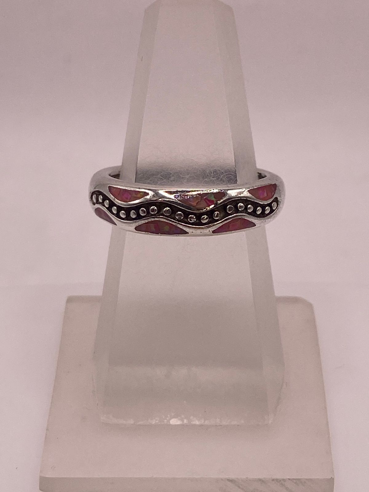 Anillo Artesanal de Plata 950 con Ópalo de Fuego