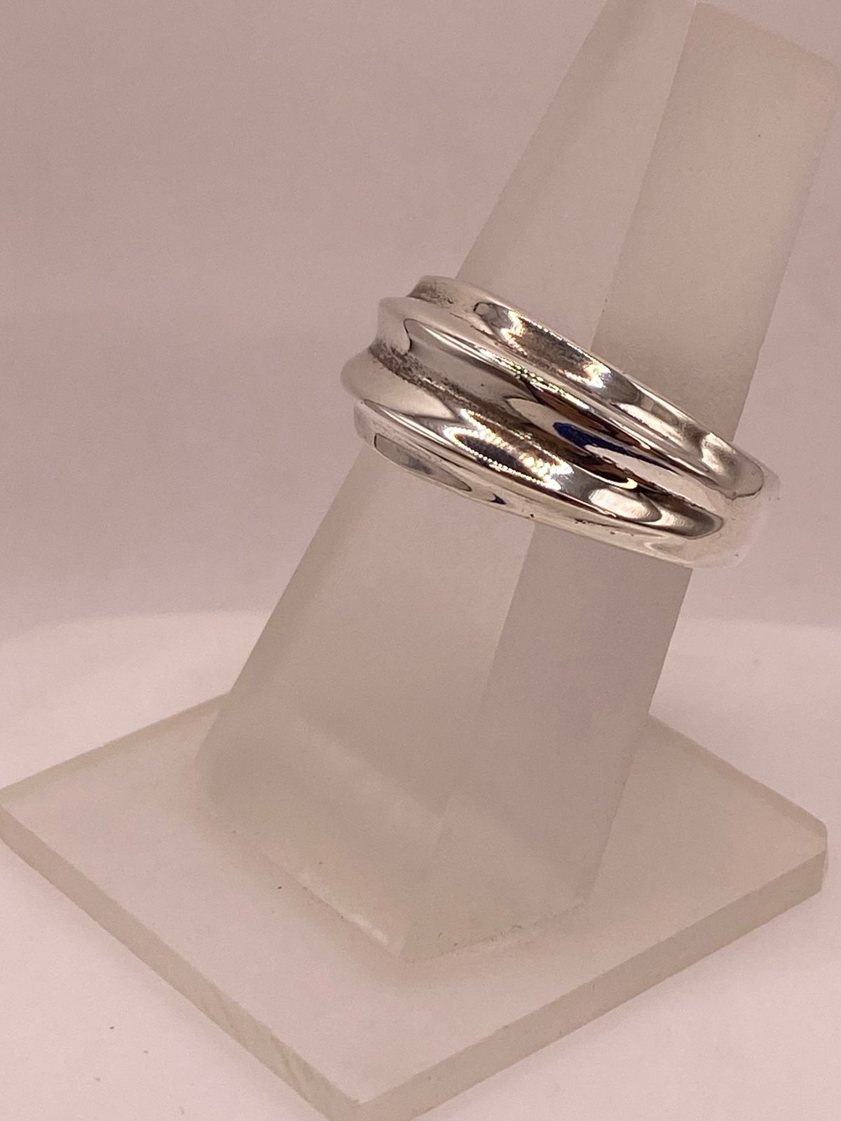 Anillo Banda Texturizada en Plata .925