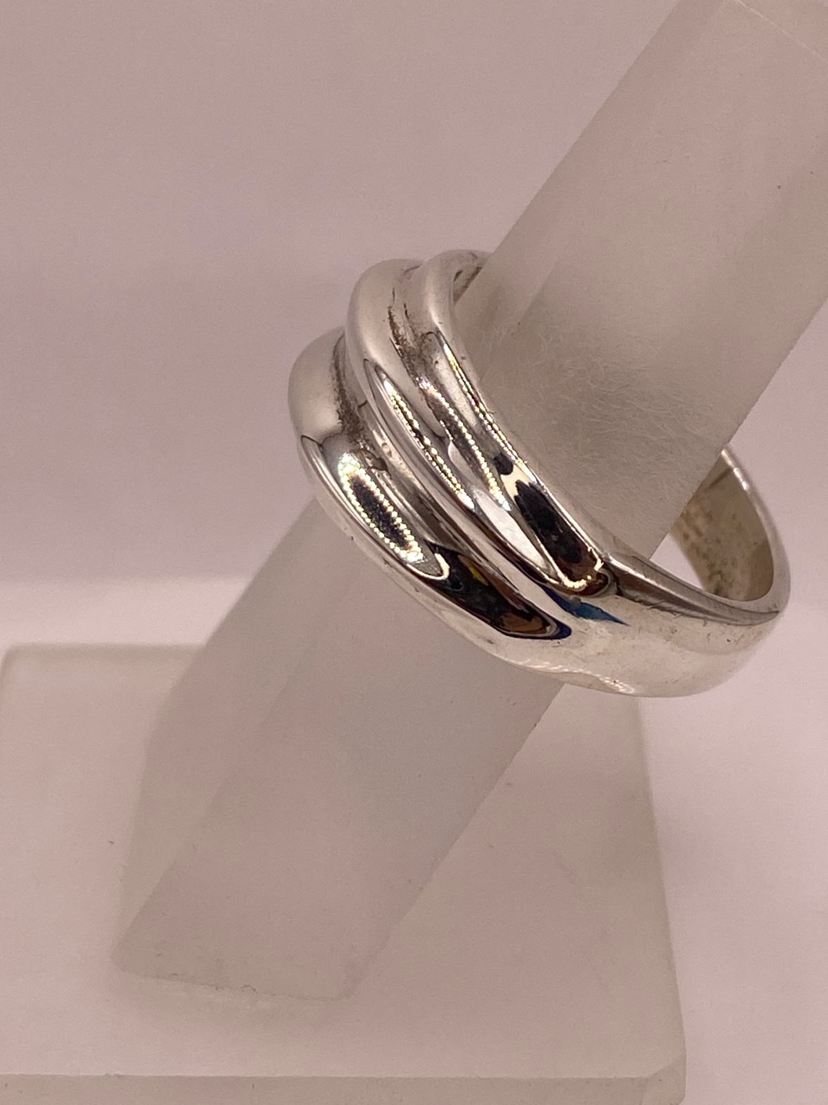 Anillo Banda Texturizada en Plata .925