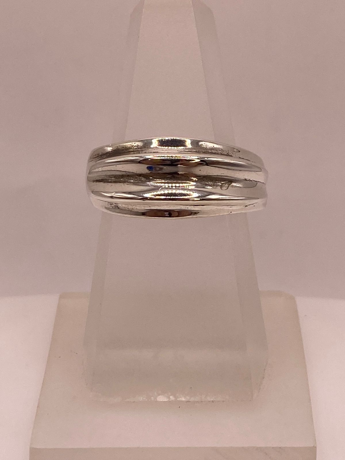 Anillo Banda Texturizada en Plata .925