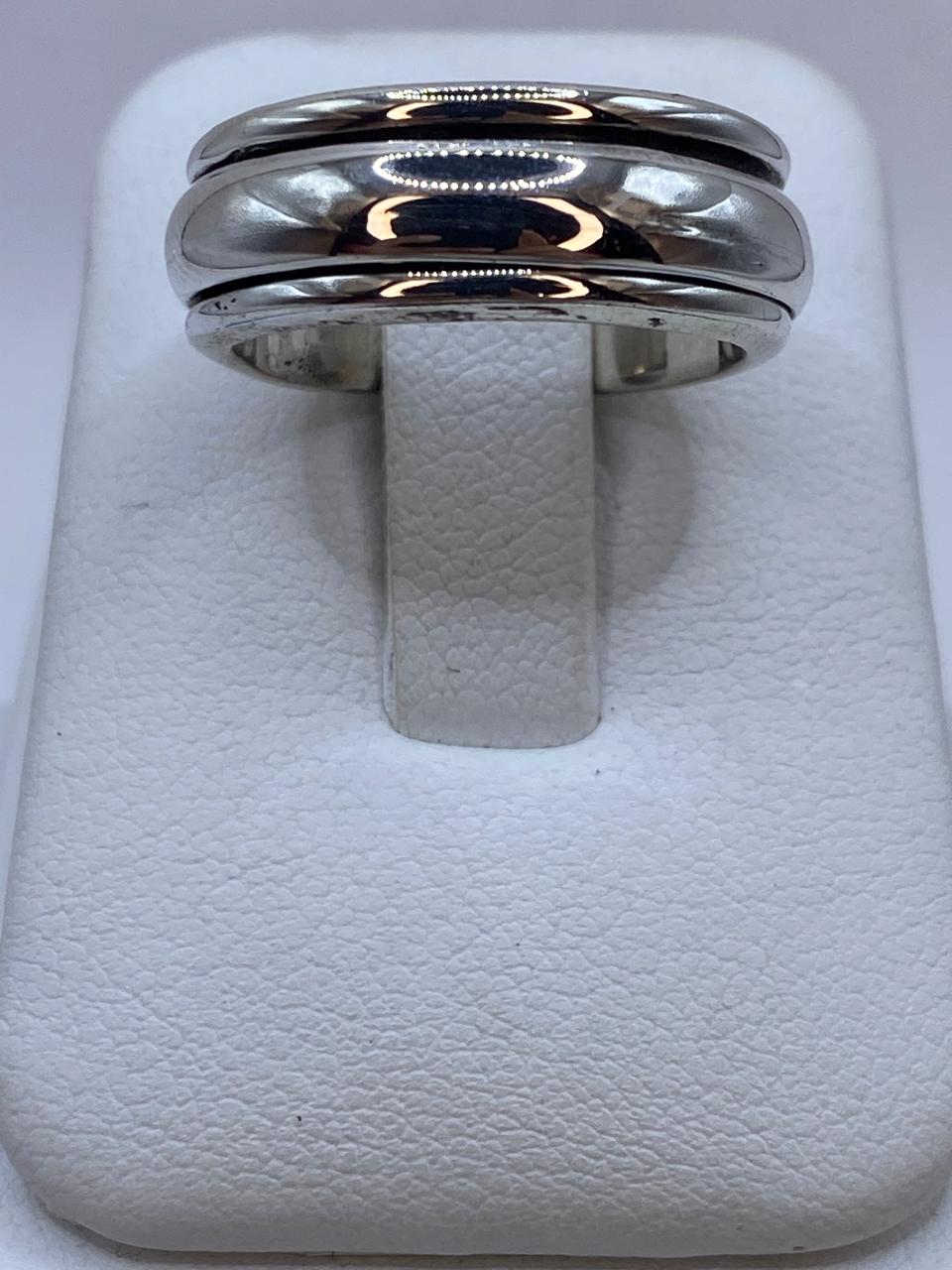 Anillo Banda Giratoria en Plata .925  Diseño Clásico Contemporáneo