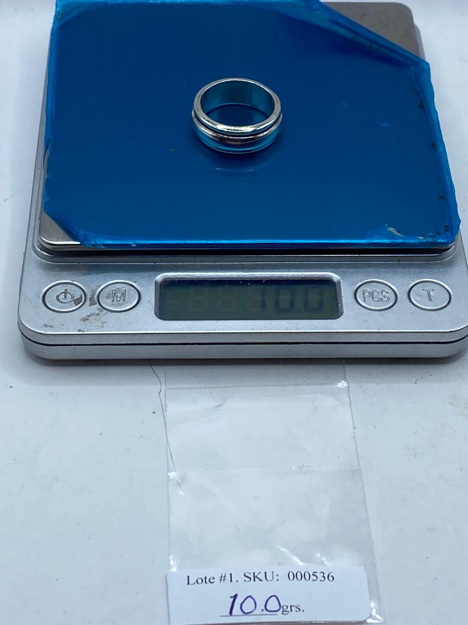 Anillo Banda Giratoria en Plata .925  Diseño Clásico Contemporáneo