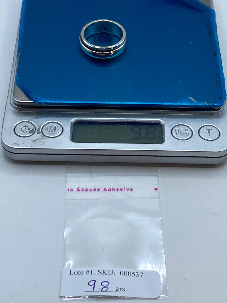 Anillo Banda Giratoria en Plata .925  Diseño Clásico Contemporáneo