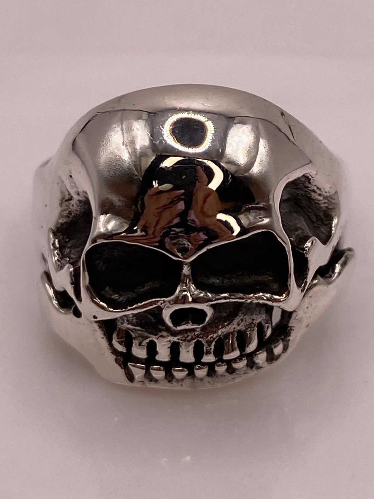 Anillo Calavera de Plata Ley .925
