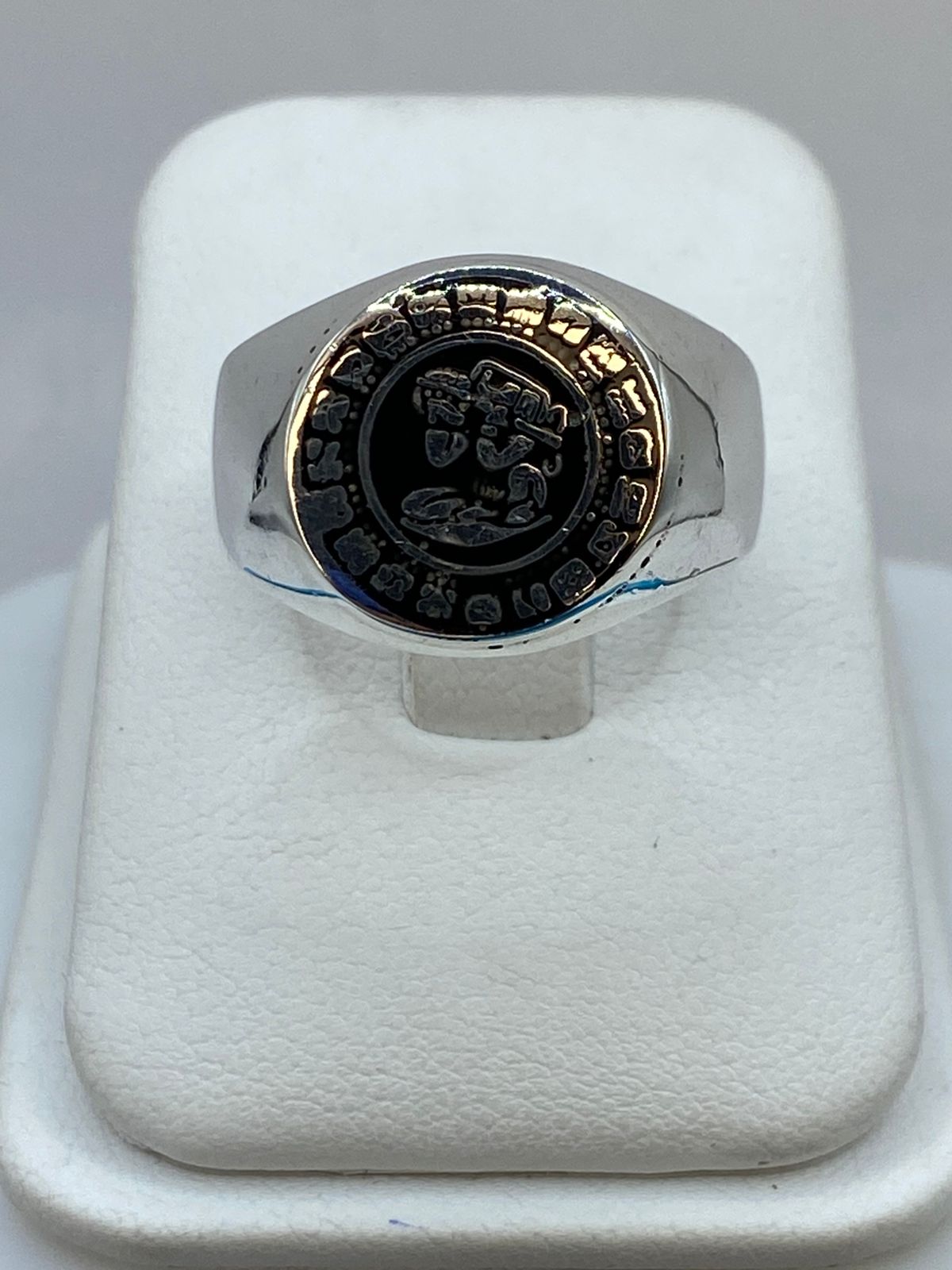 🗿 Anillo Calendario Azteca de Plata .925