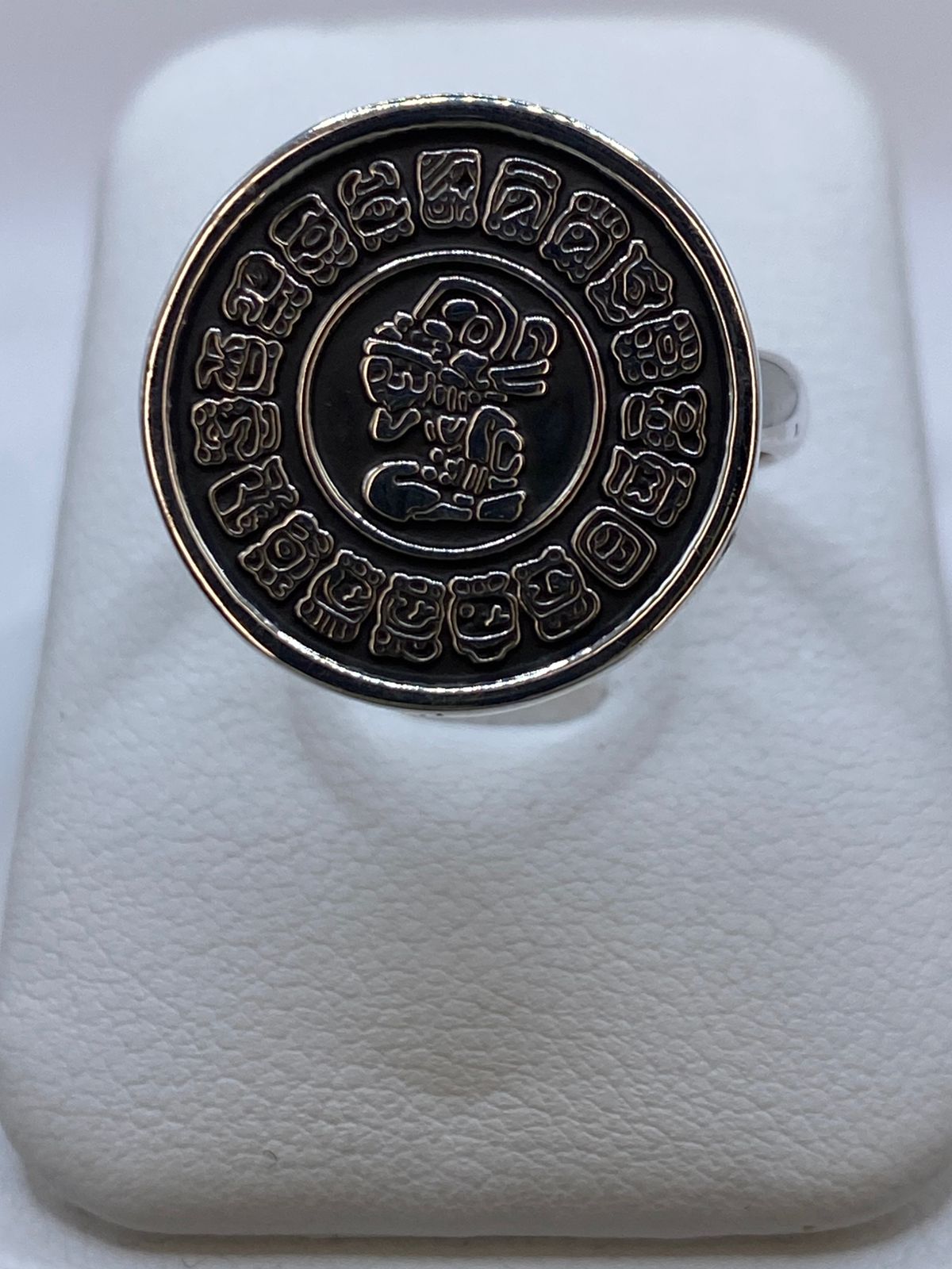 Anillo Calendario Maya en Plata .925