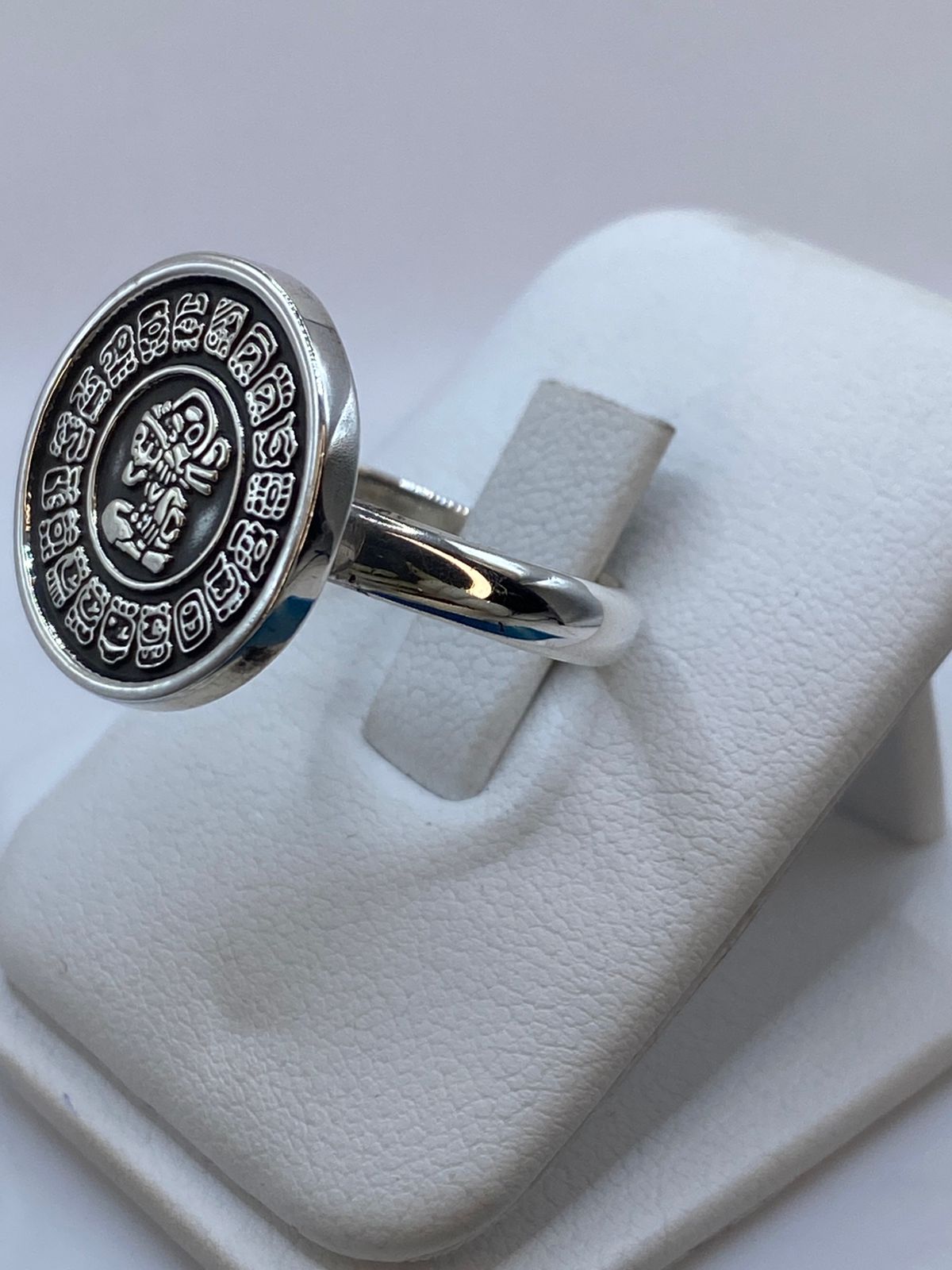 Anillo Calendario Maya en Plata .925