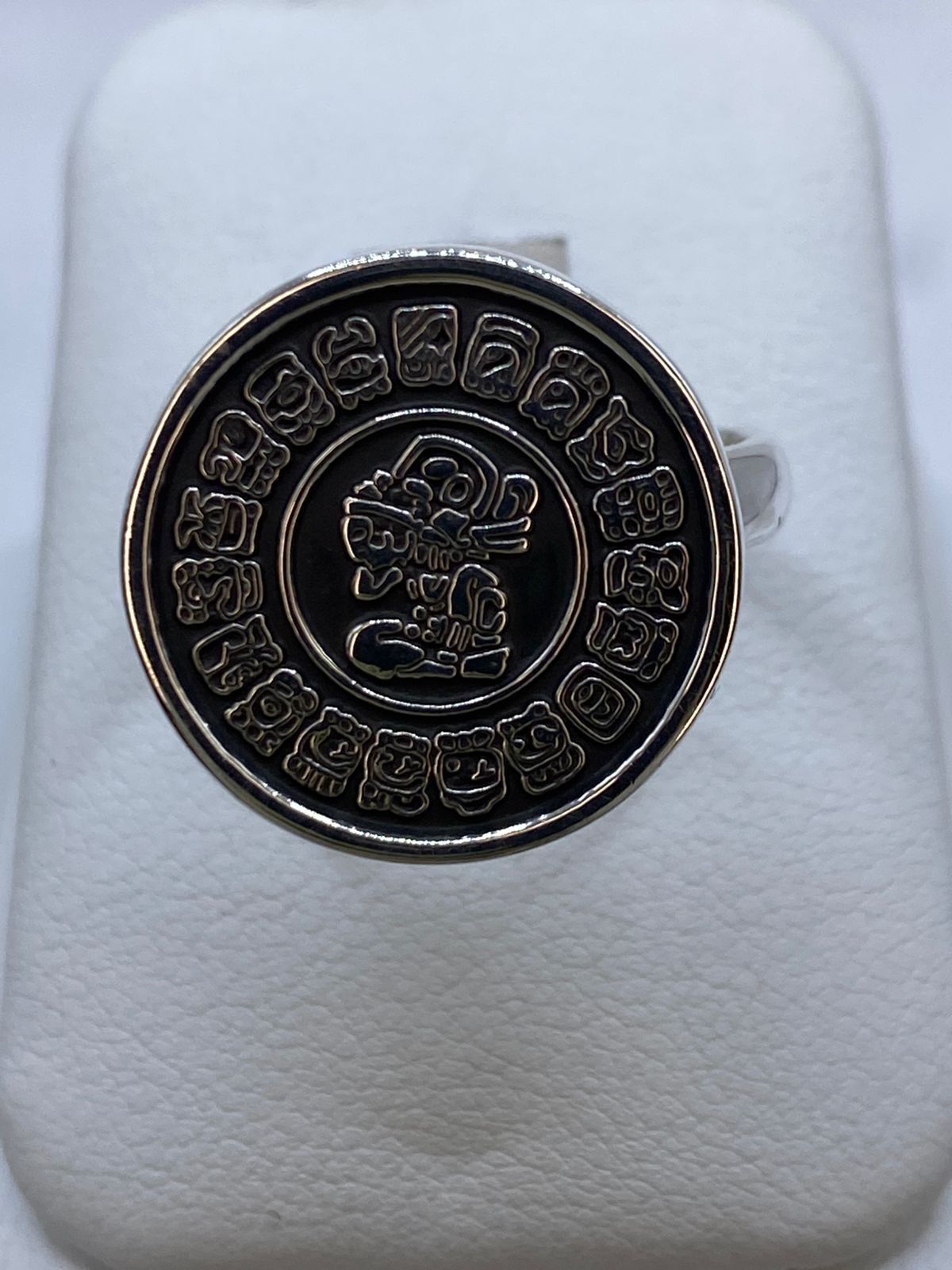 Anillo Calendario Maya en Plata .925