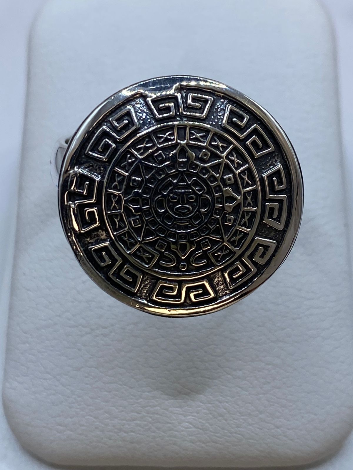 Anillo Calendario Maya en Plata .925