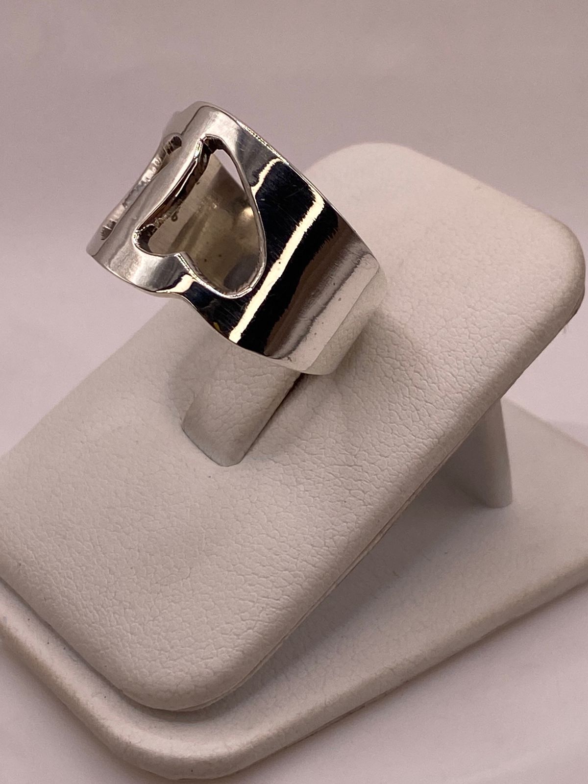 Anillo de Corazones Recortados en Plata .925