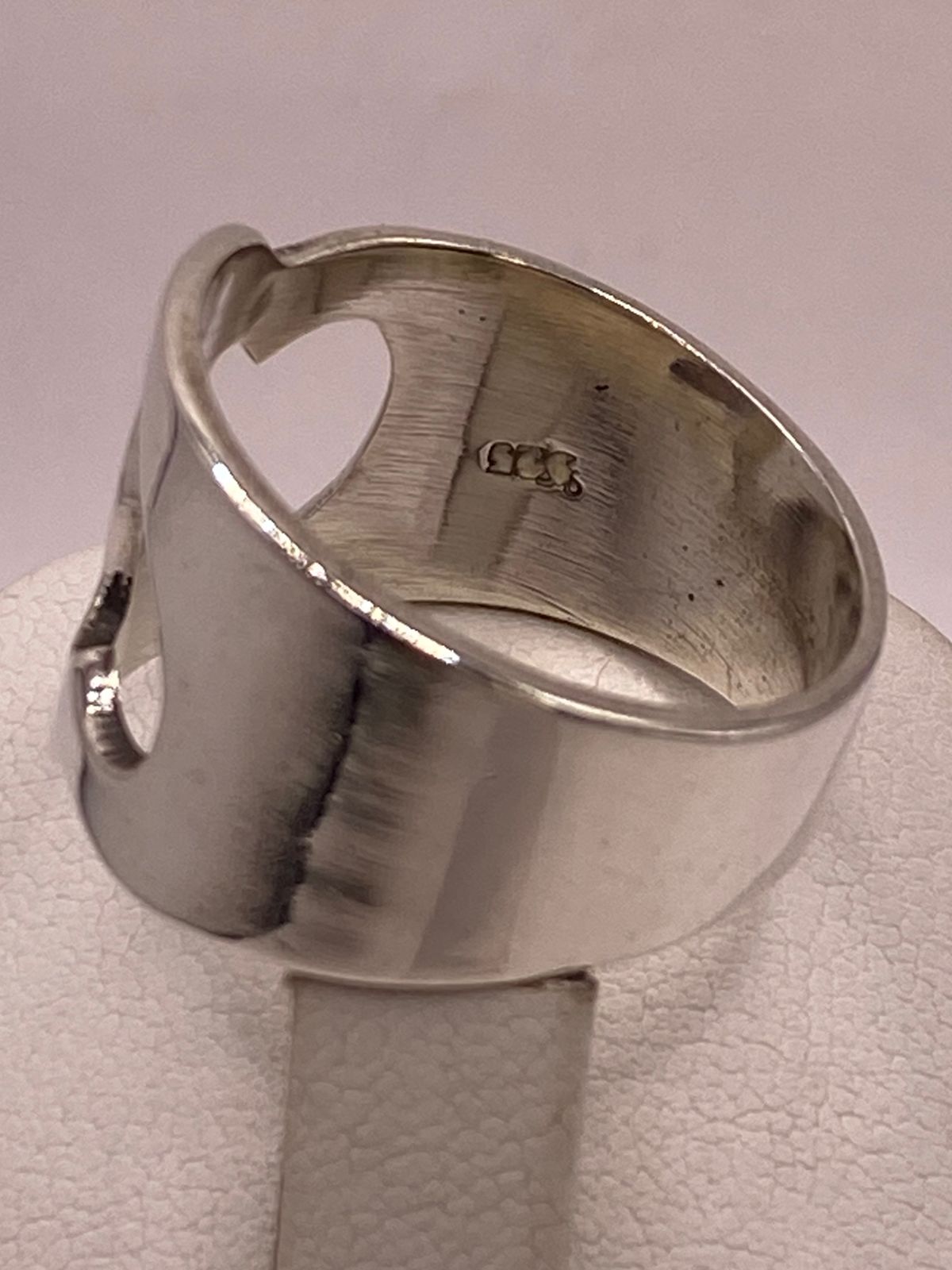 Anillo de Corazones Recortados en Plata .925