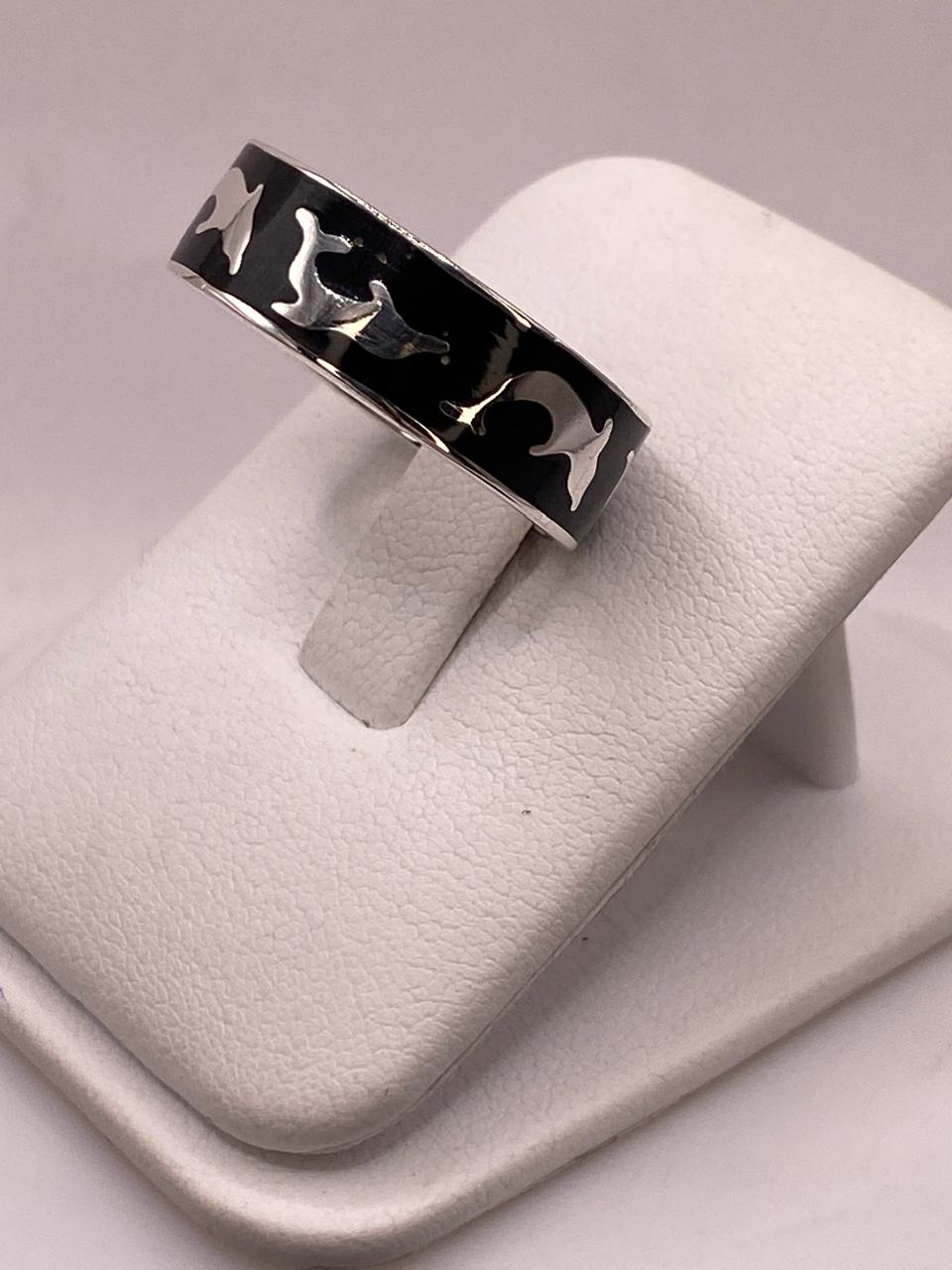 Anillo Delfines en Plata .925