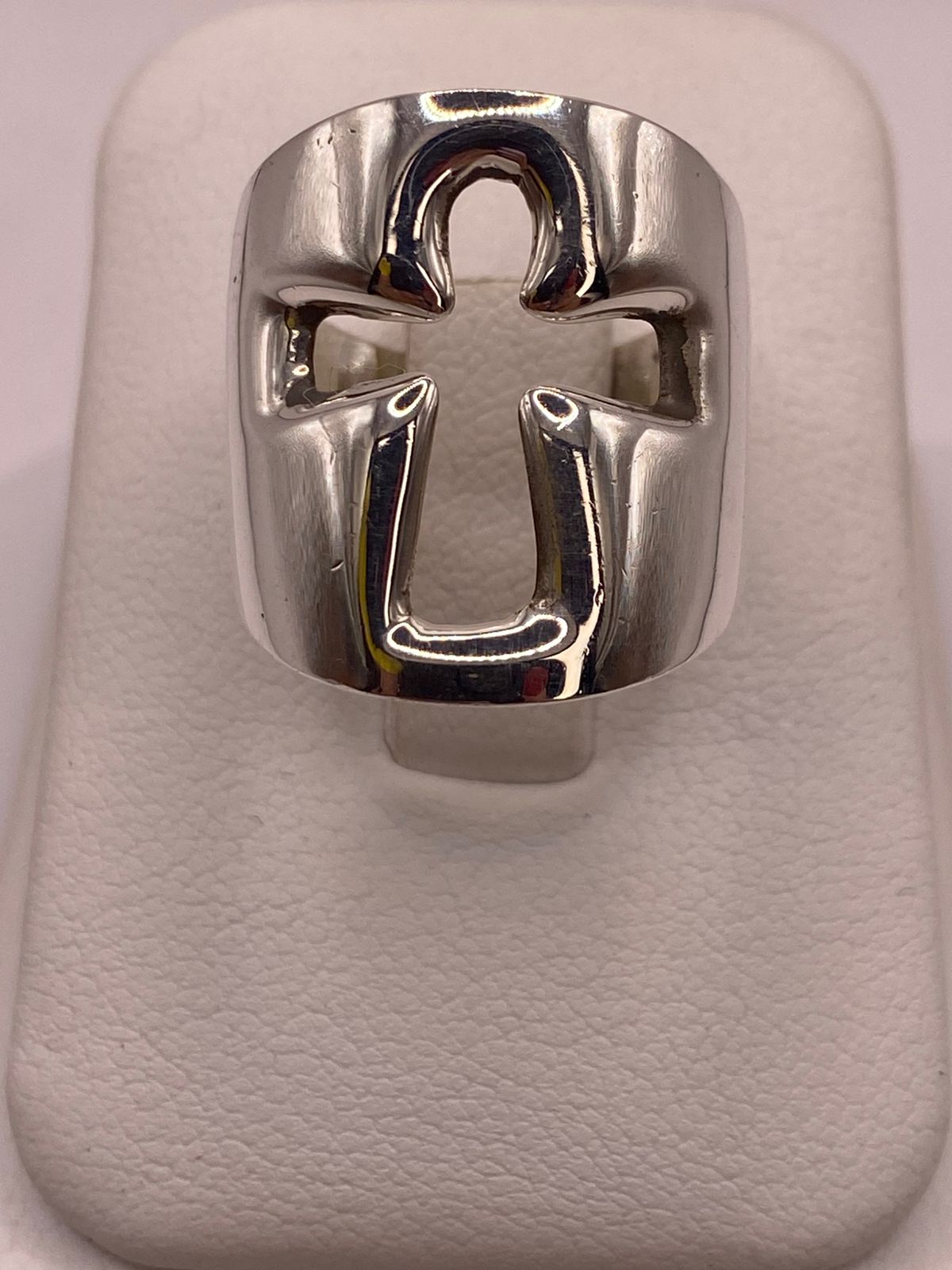 Anillo Diseño Cruz Estilizada en Plata .925