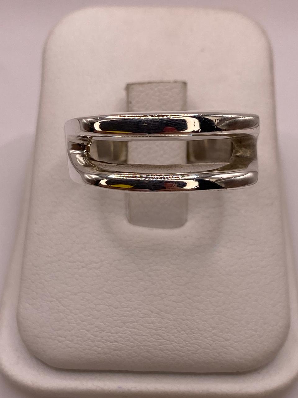 Anillo Doble Banda Abierta en Plata .925