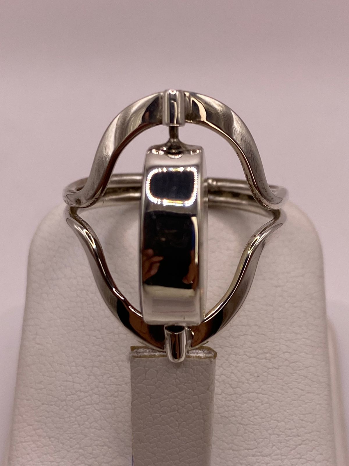 Anillo Doble Vista Giratorio con Ópalo de Fuego en Plata .925