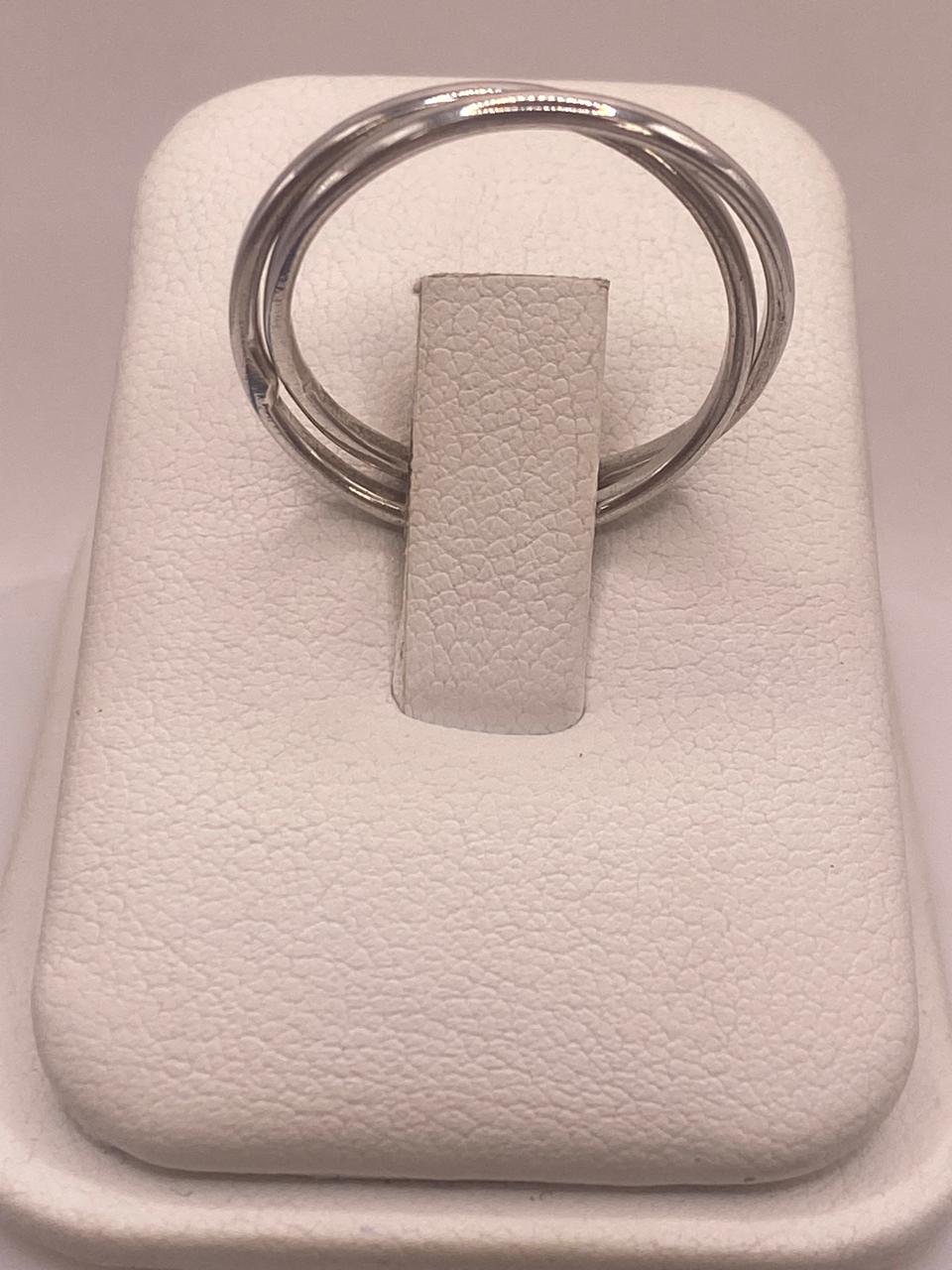 Anillo Doble Entrelazado en Plata .925