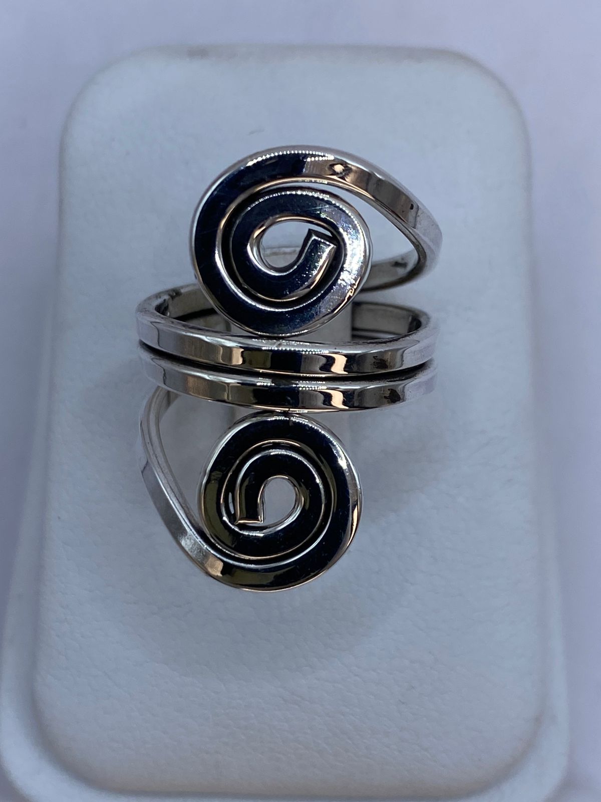 Anillo Espiral Doble en Plata .925