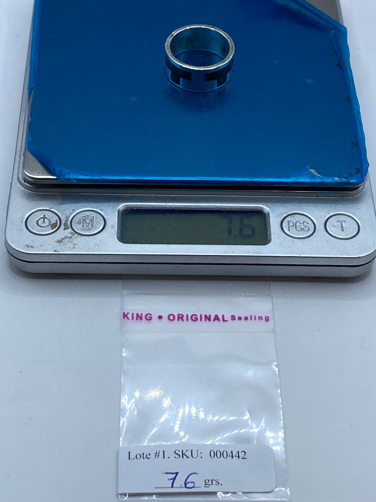 Anillo Geométrico de Plata .925 con Malaquita