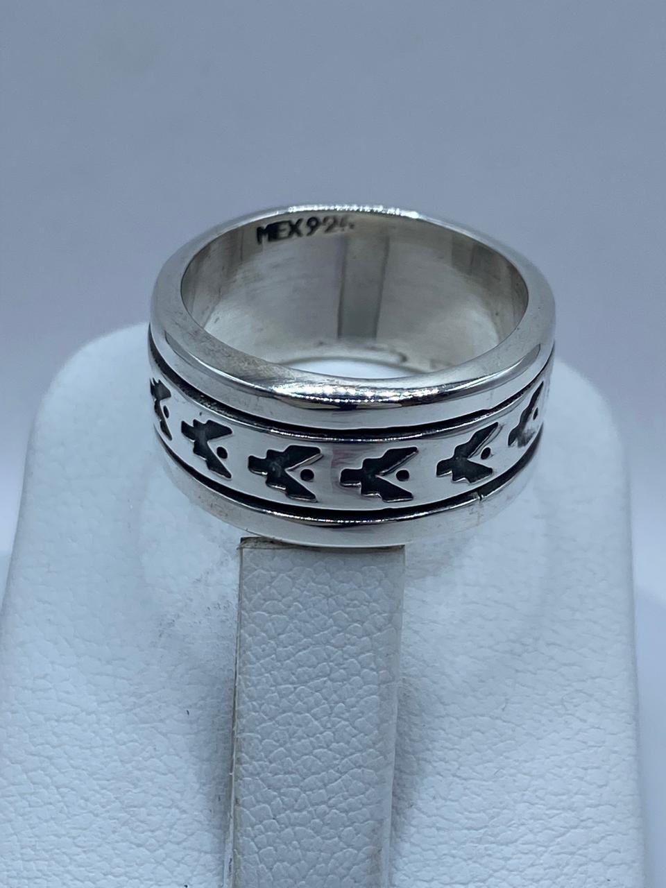 💍 Anillo Giratorio de Plata 925 con Diseño de Flechas