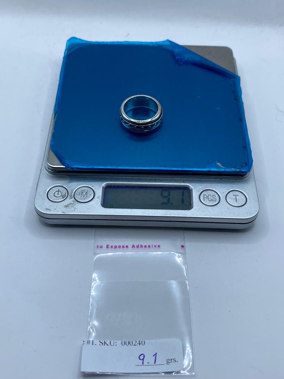 🌊💍 Anillo Giratorio de Plata 925 con Diseño de Olas