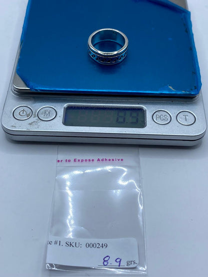 💍 Anillo Giratorio de Plata 925 con Diseño de Olas Clásicas