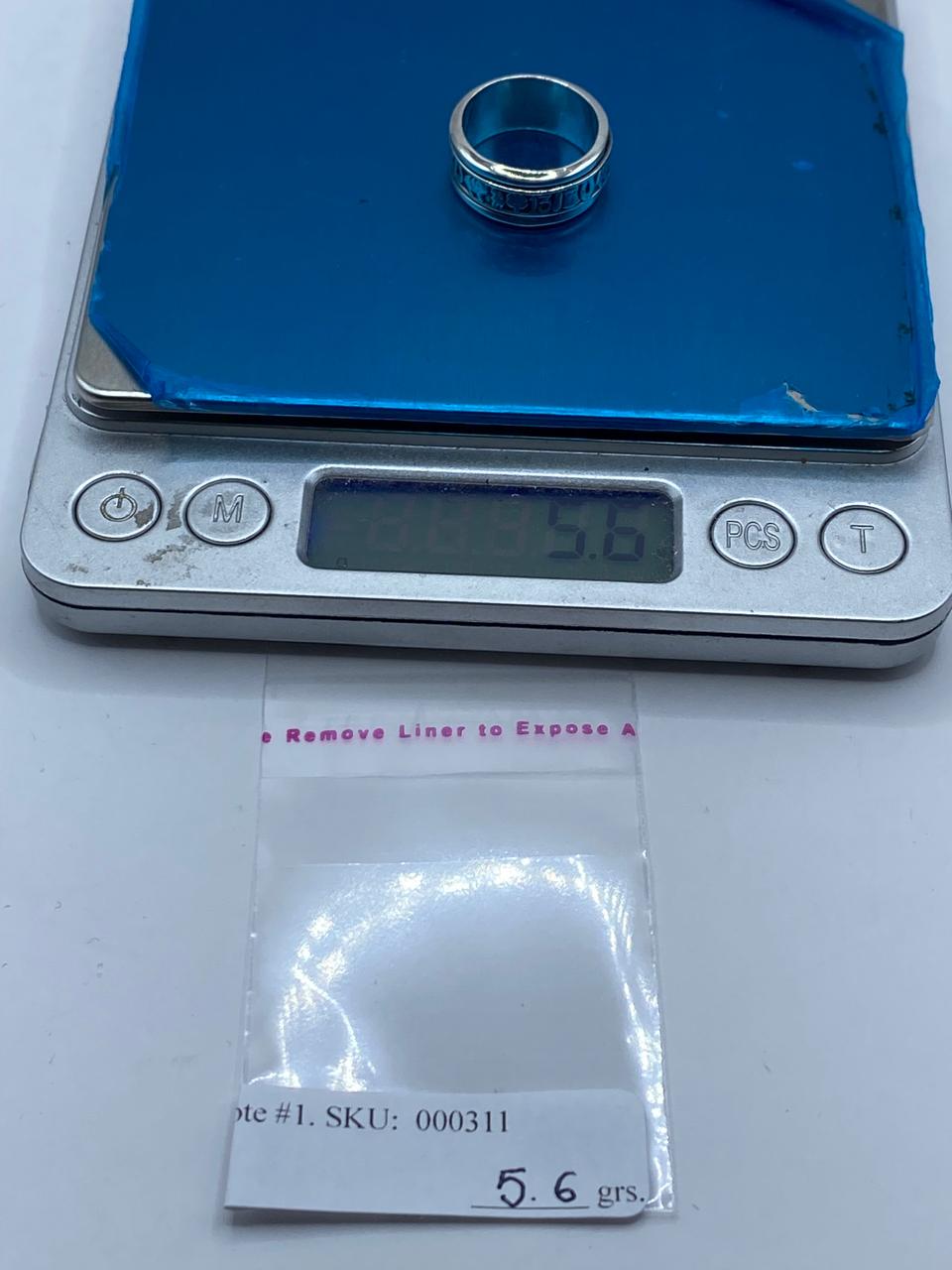 Anillo Giratorio de Plata .925 con Símbolos de la Suerte
