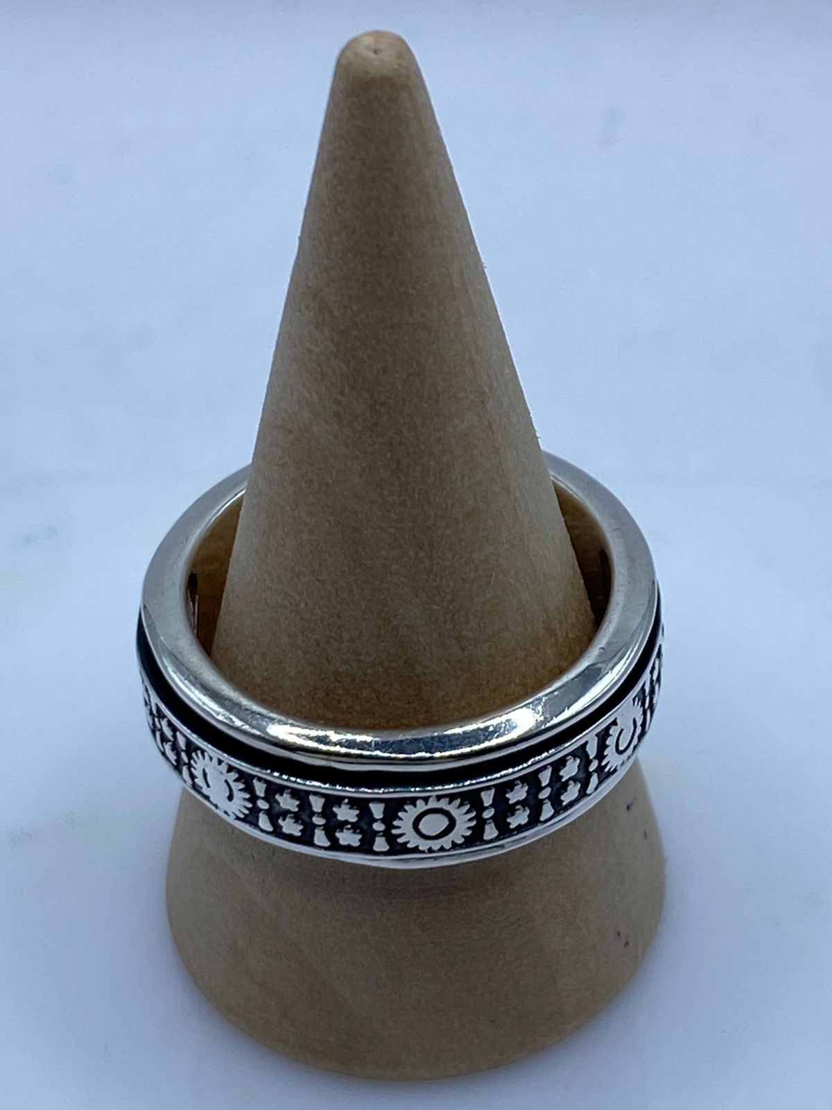 Anillo Giratorio de Plata 925 con Soles y Estrellas