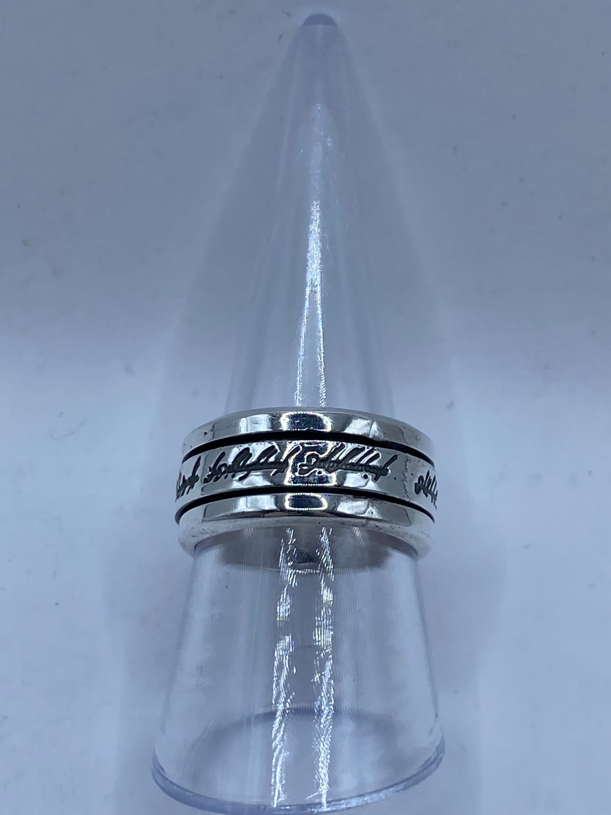 💍 Anillo Giratorio de Plata 925 – Inspirado en el Señor de los Anillos — vista lateral