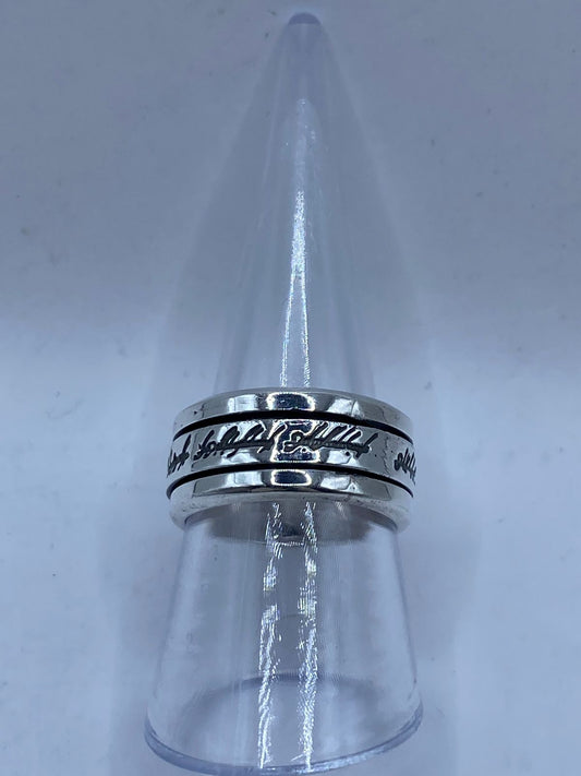 💍 Anillo Giratorio de Plata 925 – Inspirado en el Señor de los Anillos — vista lateral